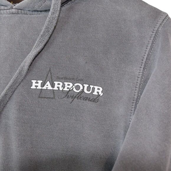 Harbour Surfboards Mens Sz M Surf Aesthetic Hooded Sweatshirt Hoodie Y2k Vintage - Picture 4 of 8